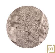 Manta Poncho Tricô Trama Trança 90X180cm