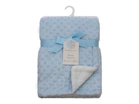 Manta popcorn 75 cm x 1,00 m azul