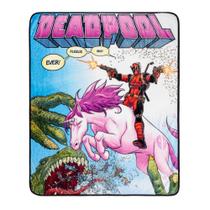 Manta prateada Buffalo Marvel Deadpool Fleece 127x152cm