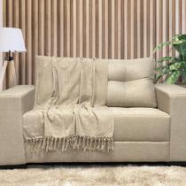 Manta protetora para sofá Decoração em Algodão Lisa 1,80 x 2,40 Gigante