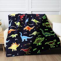 Manta QSTEHEML Dinosaur Glow in the Dark 127x152 cm