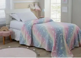 Manta que brilha no escuro casal 180x200