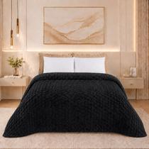 Manta Queen Aspen 240g Grossa Premium Frio 2,20m x 2,40m Extra Macia Cobertor Linha Inverno