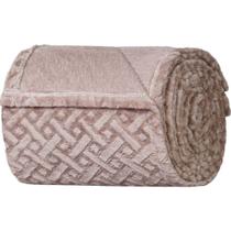 Manta Queen Brushed New Microfibra Flannel 100% Poliéster 220x230 Funghi