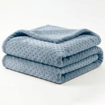 Manta Queen Flan Soft Texturizada Azul 260g/m² - 1 PEÇA Manta Queen Flan Soft Texturizada Azul 260g/m² - 1 PEÇA