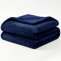 Manta Queen Flan Soft Texturizada Marinho 260g/m² - 1 PEÇA Manta Queen Flan Soft Texturizada Marinho 260g/m² - 1 PEÇA