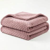 Manta Queen Flan Soft Texturizada Rosa 260g/m² Rosa - 1 PEÇA Manta Queen Flan Soft Texturizada Rosa 260g/m² Rosa - 1 PEÇA