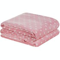Manta Queen Petit Poa Flannel Microfibra 1 Peça - Rosa Manta Queen Petit Poa Flannel Microfibra 1 Peça - Rosa