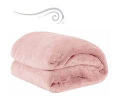 Manta Rose Casal Cobertor 2x1,8 Frio Aconchego Peludinha