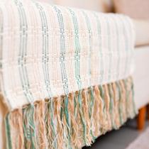 Manta Rouge 100% Algodão Verde & Cru 1.20Mx1.80M Manta Rouge 100% Algodão Verde & Cru 1.20Mx1.80M