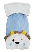 Manta / Saco Dormir Peluciado Bebê Menino Azul Lessa B8992