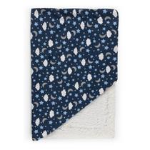 Manta Sherpa Dupla Face Para Bebê Menino