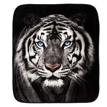 Manta Sherpa Tigre Branco - 125x150cm