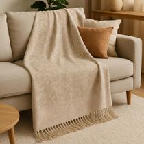 Manta Sofá 1,50x1,80 Linda Clean De Algodão Moderno