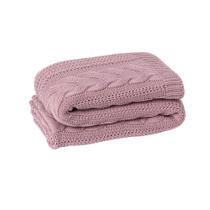 Manta Sofa Cama Casal Tricot Viena Rose