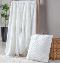 Manta Sofá Decorativa Tricot Poltronas Cama Aconchego e Estilo 1,27m x 1,52m Toque Macio Manta Sofá Decorativa Tricot Poltronas Cama Aconchego e Estilo 1,27m x 1,52m Toque Macio