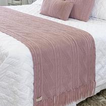 Manta Sofa Sala Cama King Tricot Com Franja Pequim Rose