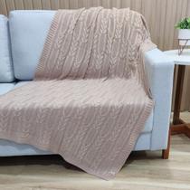 Manta Sofa Trico Decorativa 150x90cm Usufruto Tricot c3