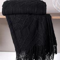 Manta Sofá Tricot Decorativa 127X152 Toque Super Macio Manta Sofá Tricot Decorativa 127X152 Toque Super Macio