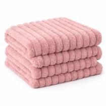 Manta Soft Canelada Frio Casal 2,00m x 1,80 Aveludado Rosê Manta Soft Canelada Frio Casal 2,00m x 1,80 Aveludado Rosê
