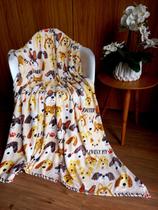 Manta Soft Cobertor Estampado 2m x 1,80m Antialérgico Fleece
