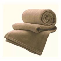 Manta Soft Cobertor Fleece Macia Casal Antialérgica Cor Bege