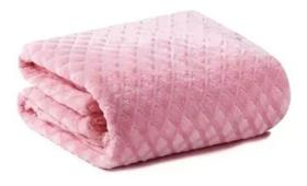 Manta Soft Com Sherpa Amor Bebê Rosa Loani