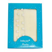 Manta Soft de Microfibra Pompons 85 cm x 1,00 m Baby Joy Manta Soft de Microfibra Pompons 85 cm x 1,00 m Baby Joy