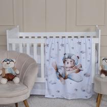 Manta Soft Estampada Baby 0,75 x 1,00 Quarto Bebê Aconchegante Criança