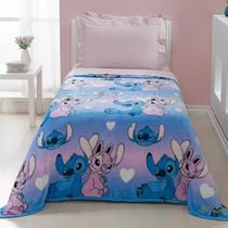 Manta Soft Flannel Disney Stitch e Angel