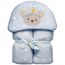 Manta Soft Fleece para Bebê 1,00 m x 85 cm com Capuz Baby Joy
