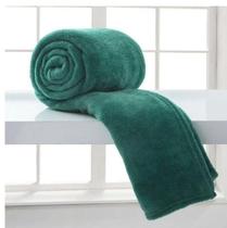 Manta Soft Microfibra Fleece Casal 1 Peça Plush - Verde - DE CASA ENXOVAIS