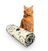 Manta Soft Microfibra Pet Gato Estampa Gatos 70cmx100cm - PRESENTE-BRINDE