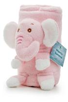 Manta Soft Para Bebê 75x100cm Soneca Elefantinho Fofinho Rosa