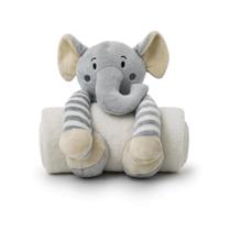Manta Soft Pelúcia Elefante, Ursinho Cobertor Anti-alérgico
