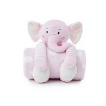 Manta Soft Pelúcia Elefante, Ursinho Cobertor Anti-alérgico