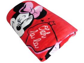Manta Soft Vermelha Microfibra Disney Minnie Mouse Jolitex Manta Soft Vermelha Microfibra Disney Minnie Mouse Jolitex