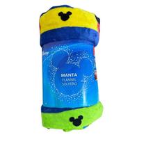 Manta Solteiro Disney Mickey Amigos Super Macia Flannel