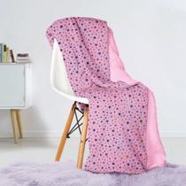 Manta Solteiro Estrelinhas Brilhantes Dupla Face Glam Kids Lepper