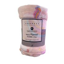 Manta Solteiro Extra Macia Unicórnio Antialérgica Andreza