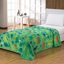 Manta solteiro flannel infantil estampada