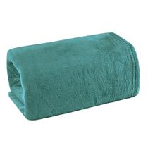 Manta solteiro flannel liso - verde 186022