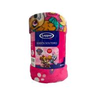 Manta Solteiro Fleece 150x220 Lepper 200g/m² Patrulha Menina