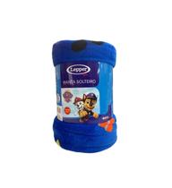 Manta Solteiro Fleece 150x220 Lepper 200g/m² Patrulha Menino