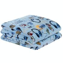 Manta Solteiro Infantil Bouti Kids Flannel Microfibra 1 Peça Game Manta Solteiro Infantil Bouti Kids Flannel Microfibra 1 Peça Game