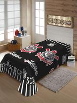 Manta Solteiro Micro 200X150Cm Fun Não Alérgica Corinthians