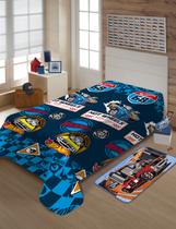 Manta Solteiro Micro 200x150cm Fun Não Alérgica Hot Wheels