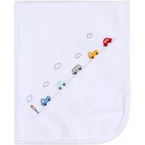 Manta Suedine Bordados Papi com Malha Forrada 1,0m x 80cm Manta Suedine Bordados Papi com Malha Forrada 1,0m x 80cm