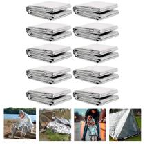 Manta Térmica Aluminizada 210 130 cm para Resgate e Camping 10 Unidades ZELT Manta Térmica Aluminizada 210 130 cm para Resgate e Camping 10 Unidades ZELT