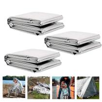 Manta Térmica Aluminizada 210 130 cm para Resgate e Camping 3 Unidades ZELT